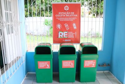 notícia: SEMMAT inaugura estação de coletas de materiais para reciclagem