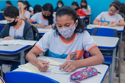 notícia: Alunos da Rede Municipal realizam 1ª fase da prova da OBMEP