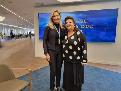 notícia: Luziane Solon é recebida por Luiza Helena Trajano na sede da Magalu em São Paulo
