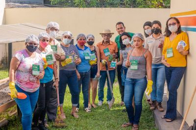notícia: Hortas Escolares fortalecem a alimentação saudável e o cuidado com a terra em Benevides