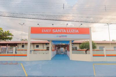 notícia: Prefeitura de Benevides faz reforma e ampliação da escola municipal Santa Luzia 