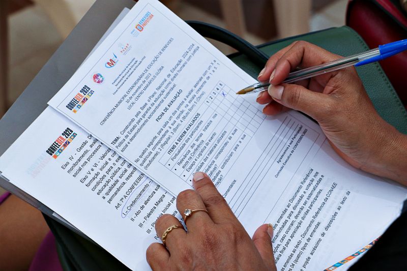 CONFERÊNCIA MUNICIPAL DE EDUCAÇÃO CONFEBEM <div class='credito_fotos'>Foto: Márcio Souza &nbsp;&nbsp;|&nbsp;&nbsp; <a href='/midias/2023/originais/7706_b844aad4-7414-933c-ef38-31b60728d510.jpg' download><i class='fa-solid fa-download'></i> Download</a></div>