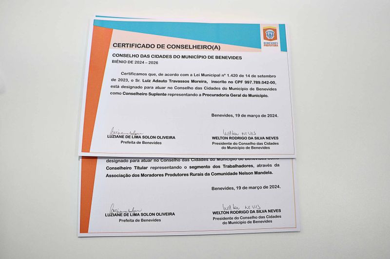 Posse dos Conselheiros e Conselhos da Cidade <div class='credito_fotos'>Foto: Márcio Souza &nbsp;&nbsp;|&nbsp;&nbsp; <a href='/midias/2024/originais/7837_c8a3e120-79d6-a493-555e-fec60c3e08fe.jpg' download><i class='fa-solid fa-download'></i> Download</a></div>