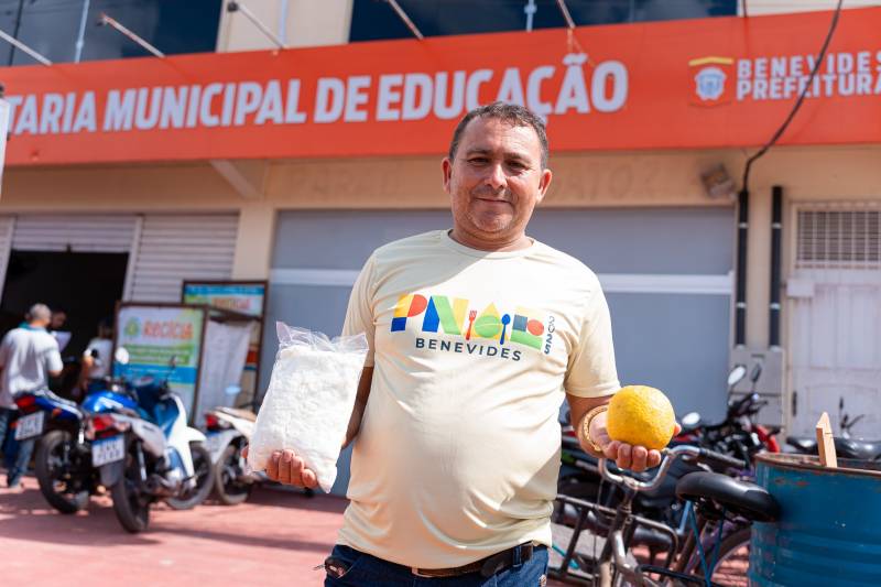 Os produtores expressam o orgulho de poder contribuir com a alimentação das crianças, um trabalho feito com amor.