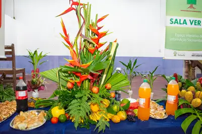 galeria: ENCERRAMENTO DO CURSOS DE ARRANJOS FLORAIS / SALA VERDE SEMMAT - MURININ