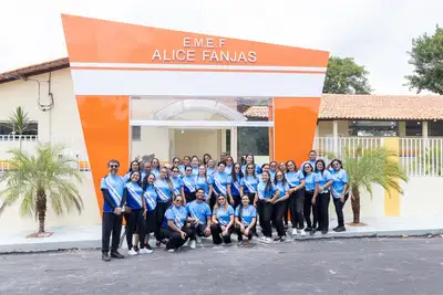 notícia: EMEF Alice Fanjas, mais uma escola é entregue reformada e revitalizada pela Prefeitura de Benevides
